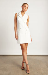 SOGNA COL Double Breasted Front Pocket Detail Blazer Dress  WDR751B
